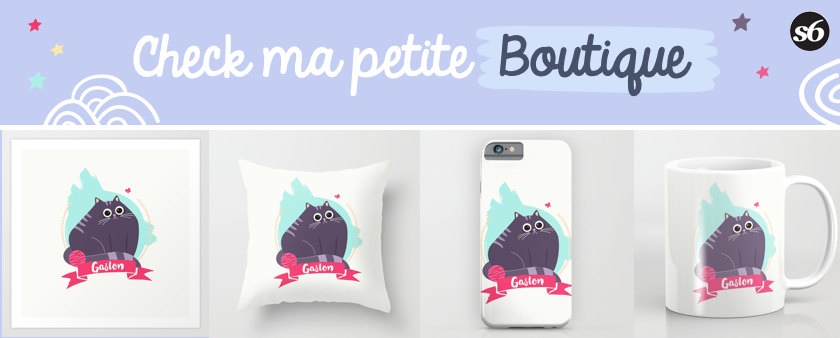 gaston le chat illustration society6