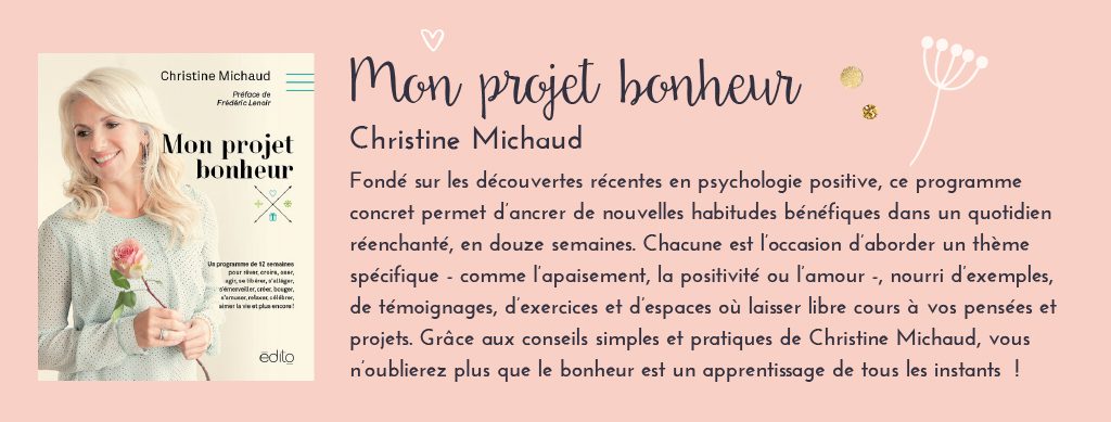 Fiche "Mon Projet Bonheur" de Christine Michaud sur Amazon France
