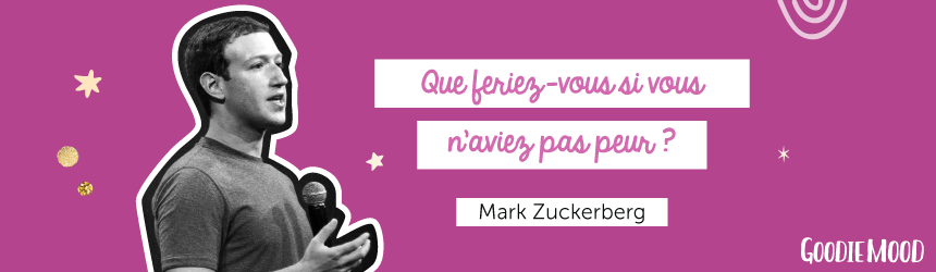 🌟 "Que feriez-vous si vous n'aviez pas peur ?" - Mark Zuckerberg. 🌟#developpementpersonnel #penseepositive #feelgood #blog #psychologiepositive #bienetre #inspiration #facebook #markzuckerberg