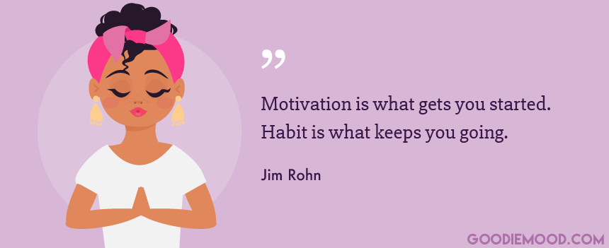 Citation about motivation Jim Rohn - Goodie mood