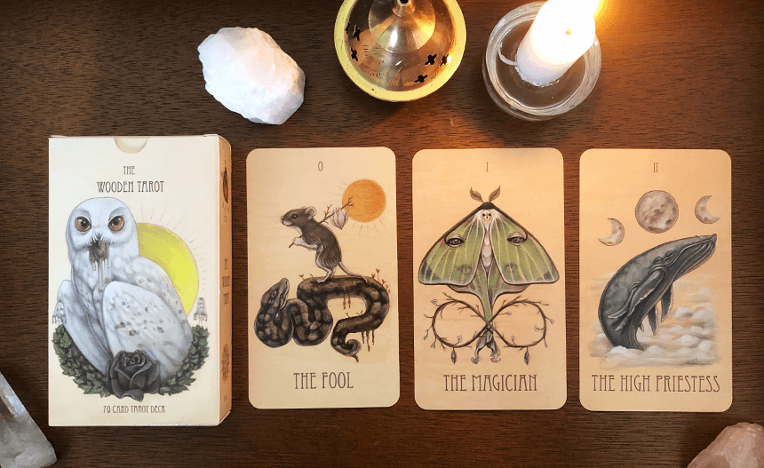 The Wooden Tarot, photo of the deck