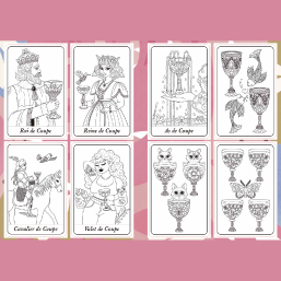 78 cartes de Tarot de Marseille à colorier - par Goodie Mood
