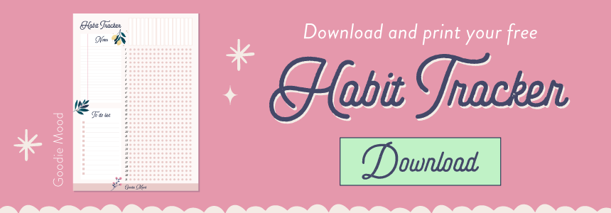 Download this cute habit tracker for free
