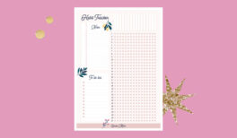 free illustrated habit tracker to print for your bullet journal - goodie mood