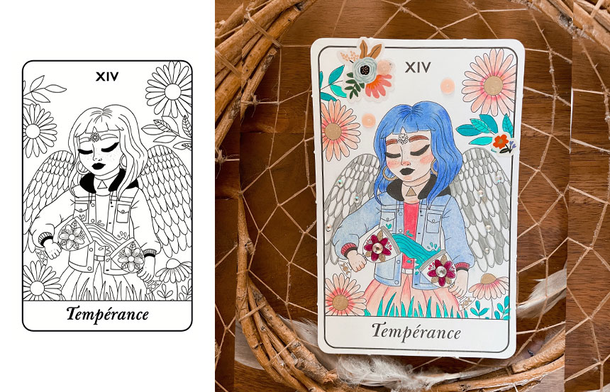 Les Cartes du Tarot de Marseille - Livre de coloriage pour adultes