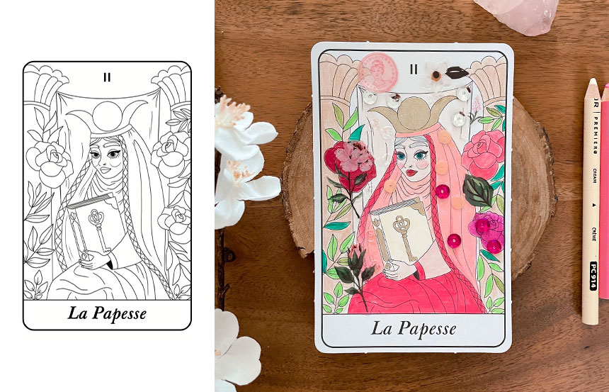 Les Cartes du Tarot de Marseille - Livre de coloriage pour adultes