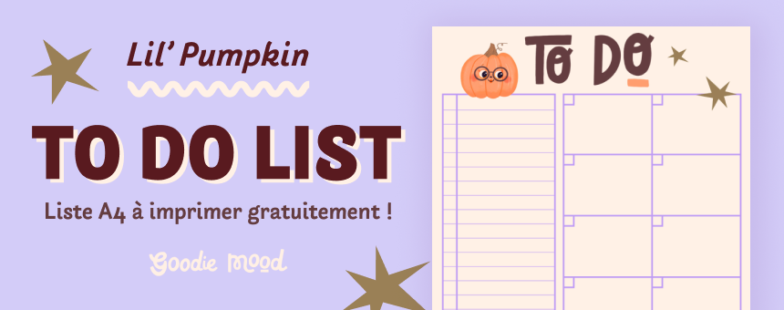 to do list à imprimer gratuitement cute citrouille